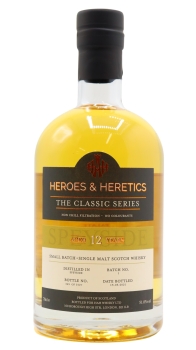 Heroes & Heretics - Batch #1 Speyside Single Malt 12 year old Whisky 70CL