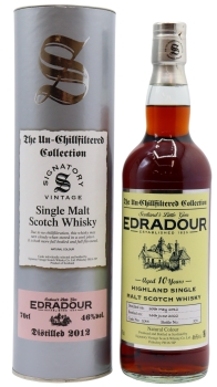 Edradour - Signatory Vintage - Single Cask #275 2012 10 year old Whisky 70CL