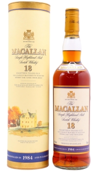 Macallan - Single Highland Malt 1984 18 year old Whisky 70CL