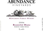 Abundance Vineyards Bountiful White Wine 750ml