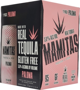 Mamitas Hard Seltzer Paloma With Real Tequila 4 Pk Cans