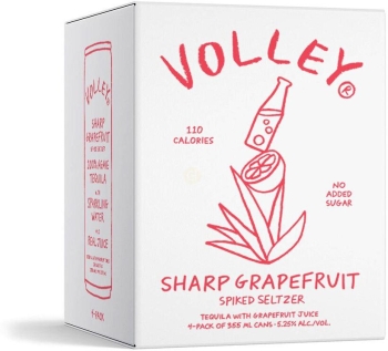 Volley Sharp Grape Fruit 4pk Can 355ml