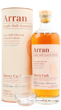 Arran - Branded Glass & Sherry Cask Whisky 70CL