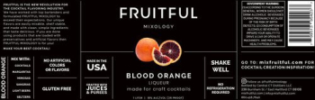 Fruitful Mixology Blood Orange Liqueur 1L 1L