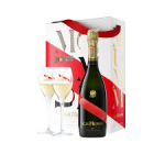 Gh Mumm Champagne Brut Grand Cordon France W/2 Flute 750ml