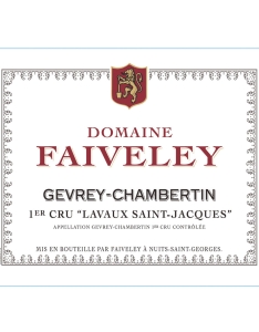 Faiveley Gevrey Chambertin 'lavaux Saint Jacques' Premier Cru 2017 750ml