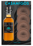 Casamigos Tequila Anejo Gft Pk W/ 4 Coasters 750ml