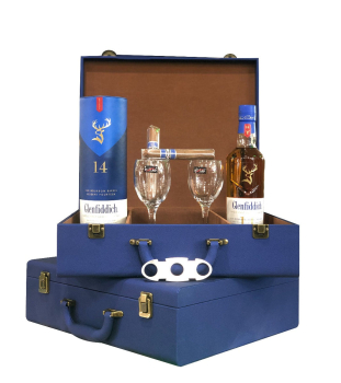 Gift Box With Glenfiddich Scotch 14yr 750ml