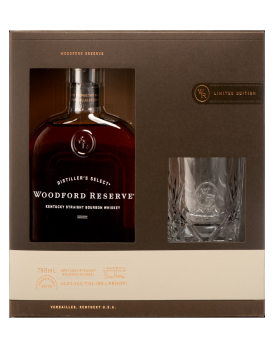 Woodford Reserve Straight Bourbon Gift Pack With Rock Glass 750ml