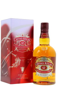 Chivas Regal - Metal Box & Manchester United Limited Edition 12 year old Whisky 70CL