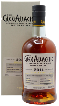 GlenAllachie - Single Cask #5368 - Tawny Port Hogshead 2011 10 year old Whisky 70CL