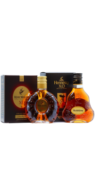 Multiple Distillery Packs - Hennessy & Remy Martin XO Miniatures 2 x 5cl Cognac