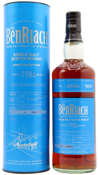 Benriach - Peated Oloroso Sherry Single Cask #7569 1986 29 year old Whisky 70CL