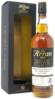 Arran - Bridgeton Burns Club 150th Anniversary Private Cask #839 2009 9 year old Whisky 70CL