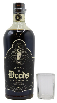 Deeds - Shot Glass & Original Rum Blend Rum 70CL