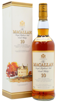 Macallan - Single Highland Malt (old bottling) 10 year old Whisky 70CL