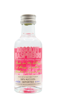 Absolut - Raspberry Flavoured Miniature Vodka 5CL