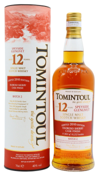 Tomintoul - Oloroso Sherry Cask Batch #2 2010 12 year old Whisky 70CL