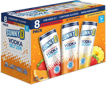 Sunny D Vodka Seltzer Variety 12Oz