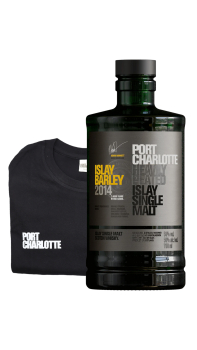 Port Charlotte - T-Shirt & Islay Barley 2014 7 year old Whisky 70CL