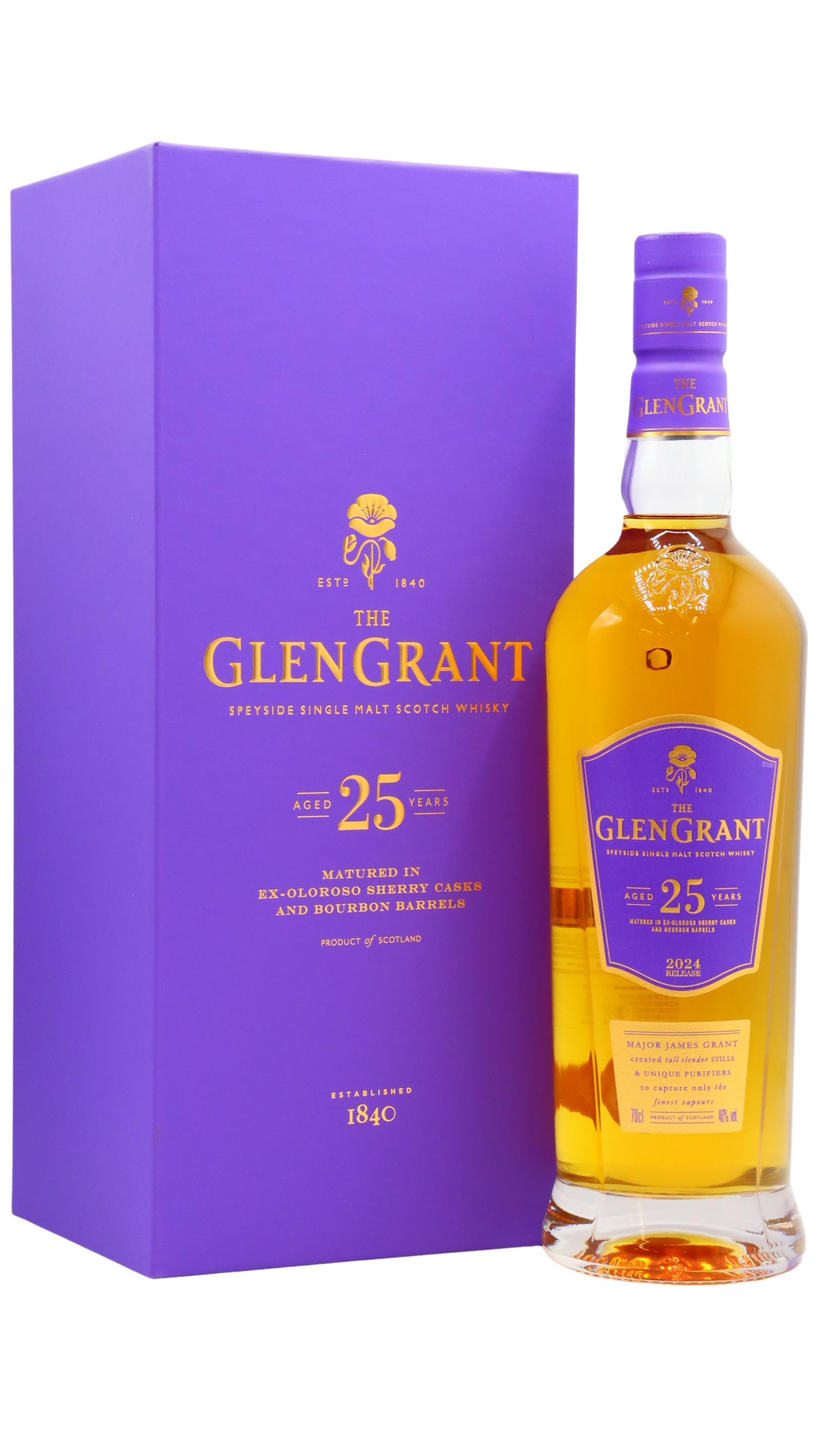 Glen Grant 2024 Release Speyside Single Malt 25 year old Whisky 70CL