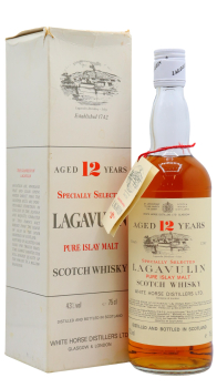 Lagavulin - White Horse Pure Islay Malt 12 year old Whisky 75CL