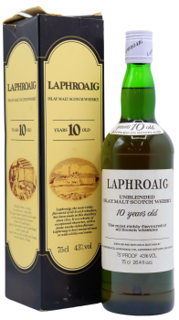 Laphroaig - Unblended Islay Scotch 10 year old Whisky 75CL