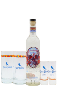 Jose Cuervo - Glasses & Tradicional Plata Day Of The Dead Edition Tequila 50CL