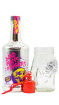 Dead Man's Fingers - Hip Flask- Skull Glass & Limited Edition White Rum 70CL