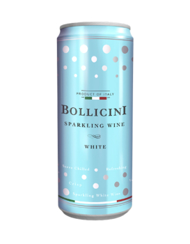 Bollicini Cuvee White Sparkling Wine 250 Ml - 48 Cans