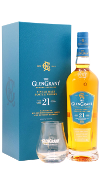 Glen Grant - Spey Tasting Glass & Single Malt Scotch 21 year old Whisky 70CL