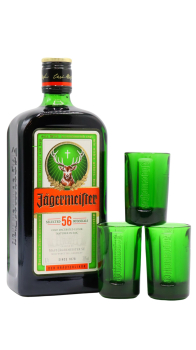 Jagermeister - Shot Glasses & Herbal Liqueur 70CL