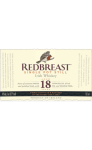 Redbreast Pot Still Irish Whiskey Triple Distilled And Matured In Finest Oak Casks 18yr 750ml