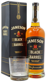 Jameson - Glass & Black Barrel Irish Whiskey 70CL