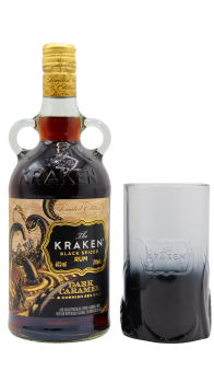 Kraken - Glass & Dark Caramel & Cornish Sea Salt Black Spiced Rum 70CL