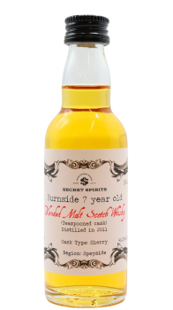 Burnside - Secret Spirits - Blended Scotch Miniature 2011 7 year old Whisky 5CL