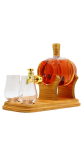 Alba Collection - 2 x Glasses & 35cl Mini Barrel Refillable Decanter Blended Scotch Whisky