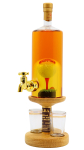 Alba Collection - 2 x Glasses & 35cl Golf Ball & Tee Refillable Decanter Blended Scotch Whisky