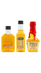 Multiple Distillery Packs - Larceny- Maker's Mark & Woodford Reserve Miniature Trio 3 x 5cl Whiskey