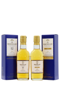 Macallan - Double Cask 12 & Double Cask Gold Miniatures 2 x 5cl Whisky