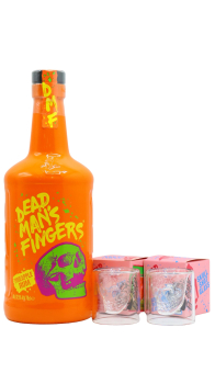 Dead Man's Fingers - Skull Shot Glasses & Pineapple Rum 70CL