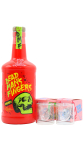 Dead Man's Fingers - Skull Shot Glasses & Cherry Rum 70CL