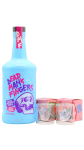 Dead Man's Fingers - Skull Shot Glasses & Blue Raspberry Tequila Cream Liqueur 70CL