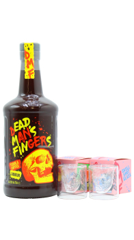 Dead Man's Fingers - Skull Shot Glasses & Tequila Coffee Liqueur 70CL