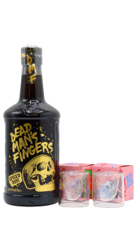 Dead Man's Fingers - Skull Shot Glasses & Spiced Rum