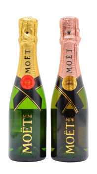 Moet & Chandon - Imperial Brut NV (1 x 20cl) & Rose Imperial (1 x 20cl) Champagne