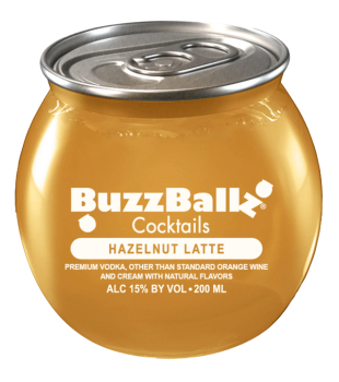 Buzzballz Cocktails Mixed Drinks Hazelnut Latte 200ml