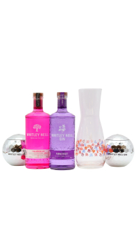 Whitley Neill - Carafe- Discoball Cup- Parma Violet & Pink Apricot Gin