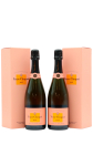 Veuve Clicquot - 2 x 75cl Brut Rose Champagne