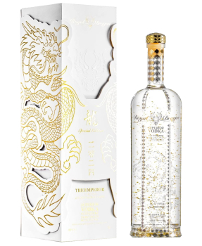 The Emperor Vodka Superior Colored 23 Carat Leaves Special Edition California 1li